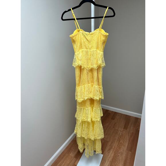 Majorelle Zelda Fitz Gown in Lemon Yellow size XS - Picture 7 of 8